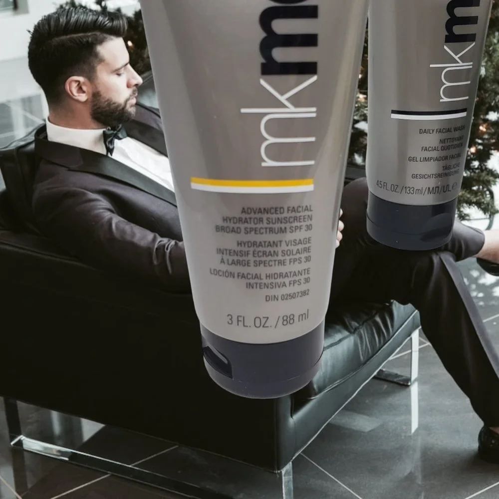 DISCONTINUED!  MK Men Regimen Bundle  - Wash, Shave, After-Shave, Sunscreen - Picture 7 of 8
